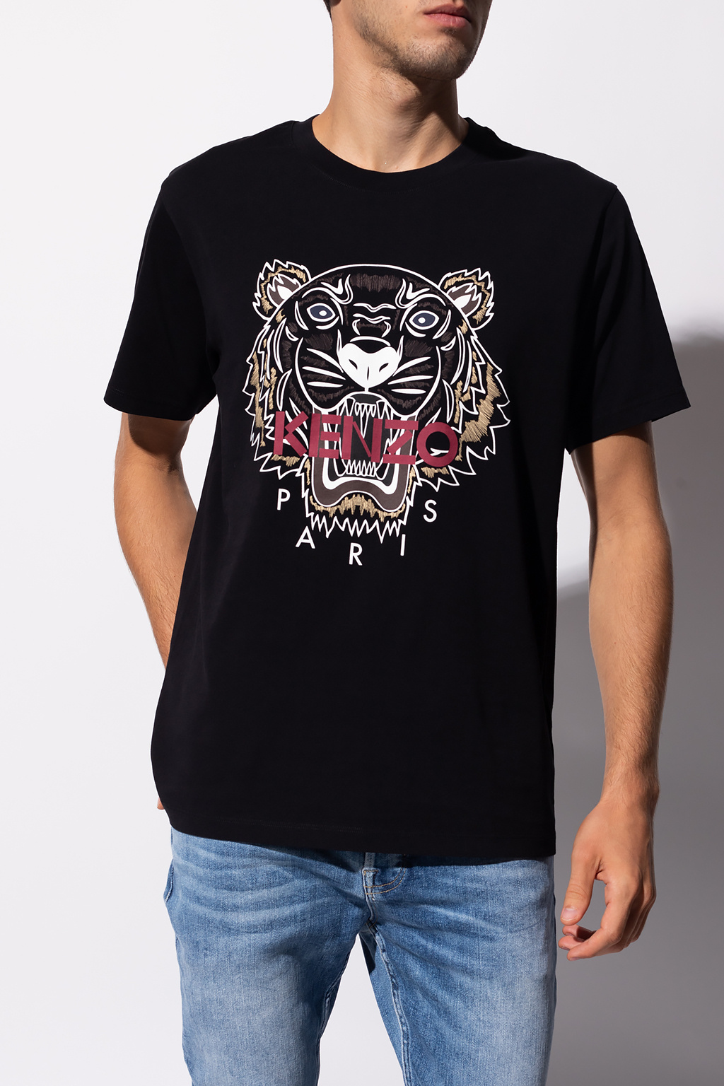 T-shirt with tiger motif Kenzo - IetpShops US